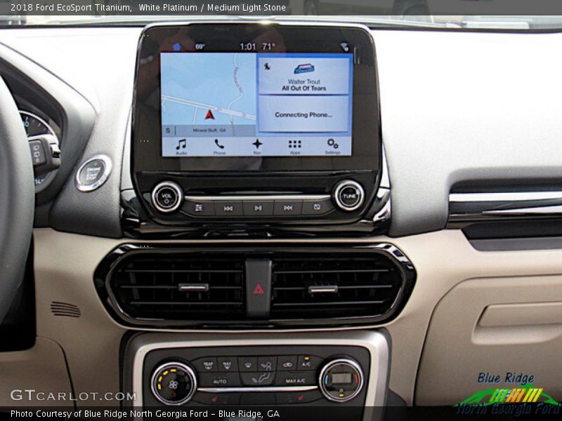 White Platinum / Medium Light Stone 2018 Ford EcoSport Titanium