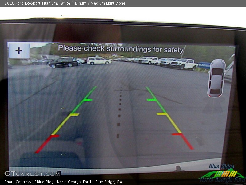 White Platinum / Medium Light Stone 2018 Ford EcoSport Titanium