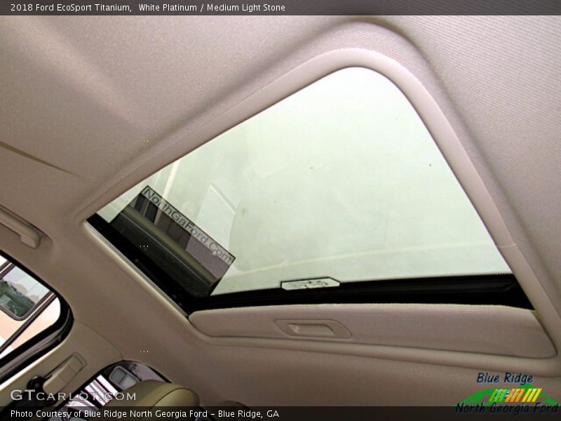 White Platinum / Medium Light Stone 2018 Ford EcoSport Titanium