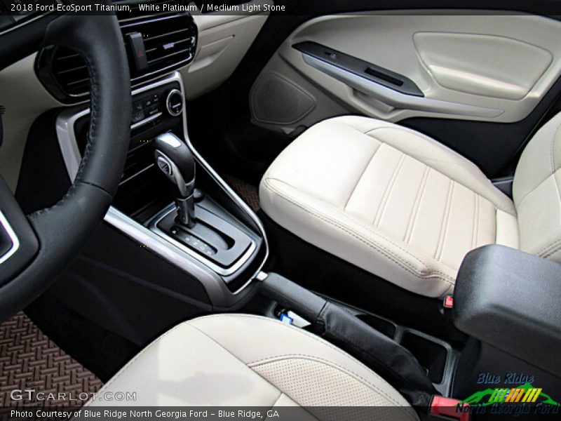 White Platinum / Medium Light Stone 2018 Ford EcoSport Titanium