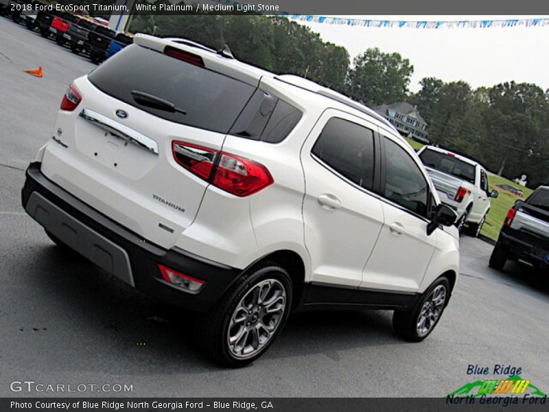 White Platinum / Medium Light Stone 2018 Ford EcoSport Titanium