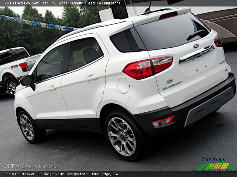 White Platinum / Medium Light Stone 2018 Ford EcoSport Titanium