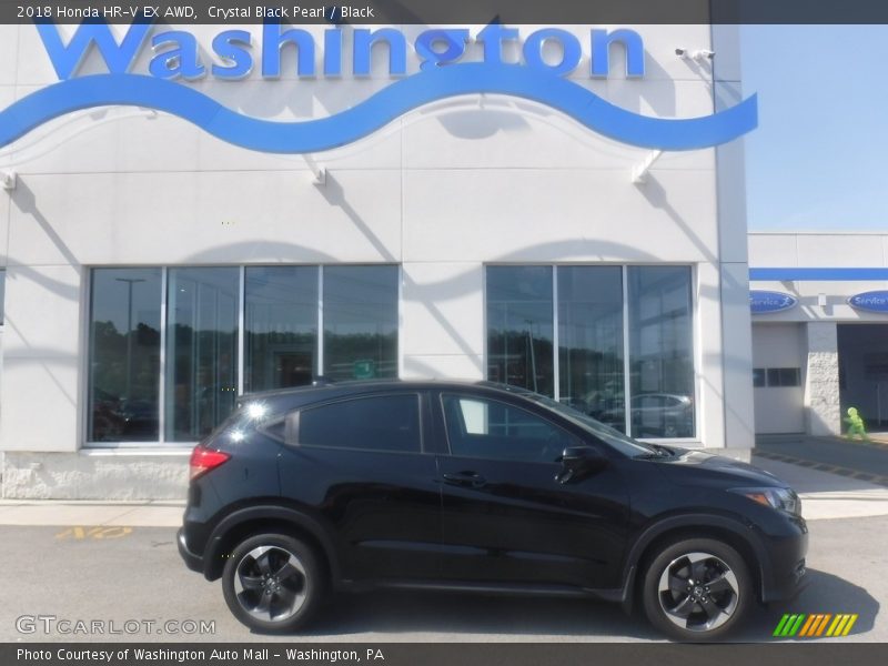 Crystal Black Pearl / Black 2018 Honda HR-V EX AWD