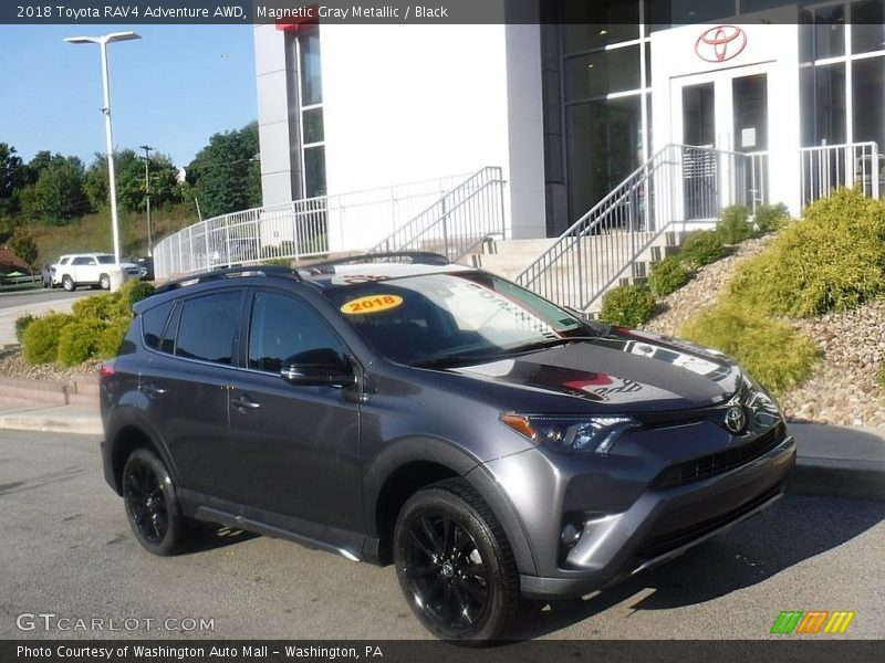 Magnetic Gray Metallic / Black 2018 Toyota RAV4 Adventure AWD