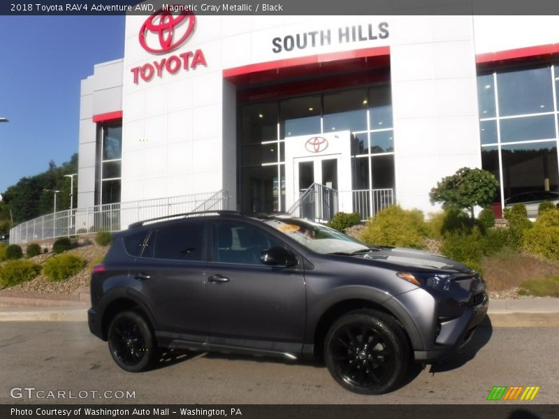 Magnetic Gray Metallic / Black 2018 Toyota RAV4 Adventure AWD