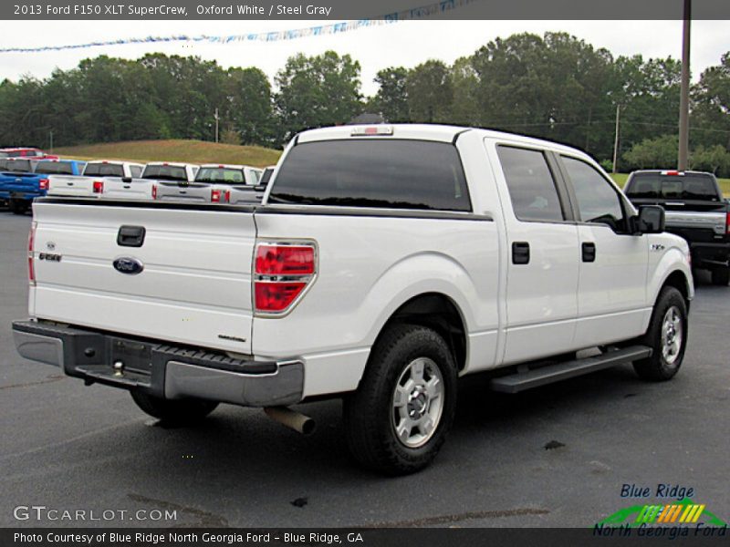 Oxford White / Steel Gray 2013 Ford F150 XLT SuperCrew