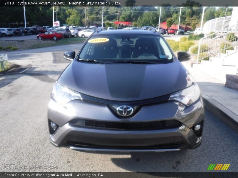 Magnetic Gray Metallic / Black 2018 Toyota RAV4 Adventure AWD
