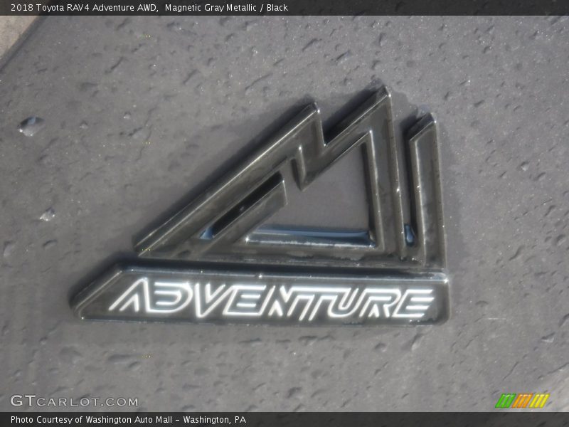 Magnetic Gray Metallic / Black 2018 Toyota RAV4 Adventure AWD