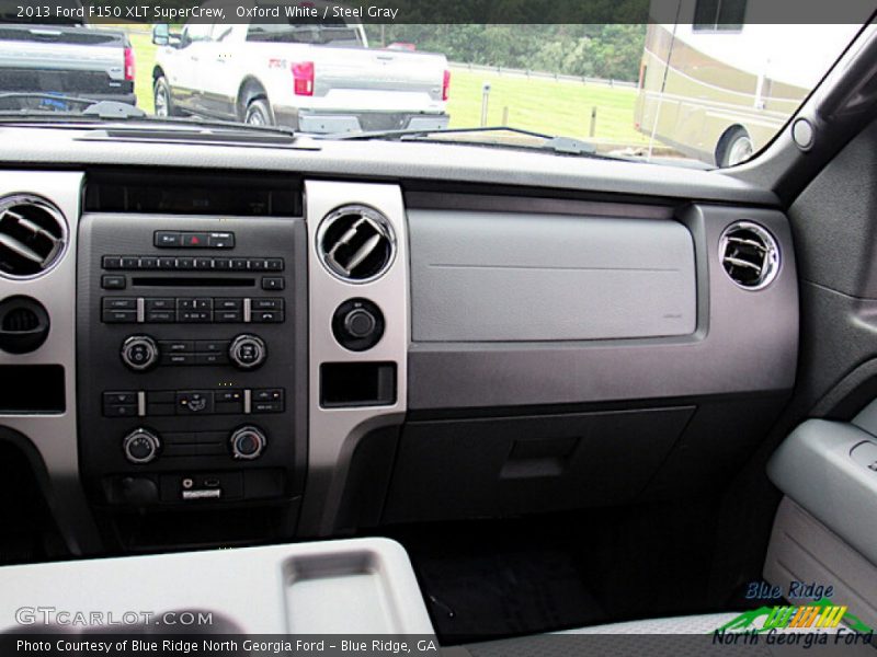 Oxford White / Steel Gray 2013 Ford F150 XLT SuperCrew