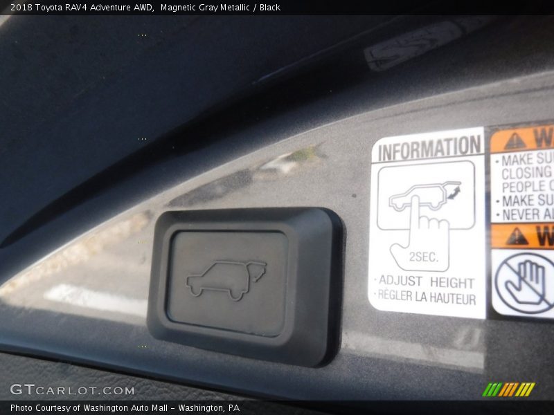 Magnetic Gray Metallic / Black 2018 Toyota RAV4 Adventure AWD