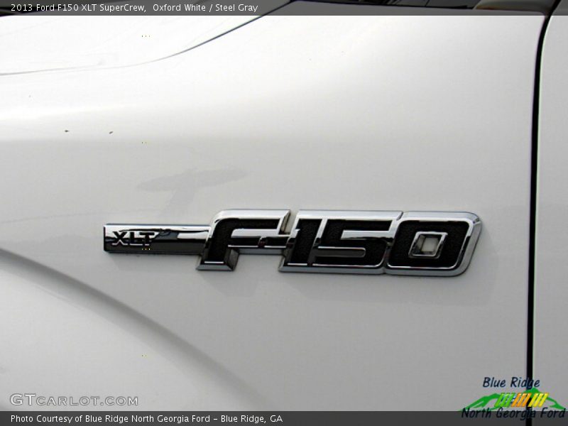 Oxford White / Steel Gray 2013 Ford F150 XLT SuperCrew