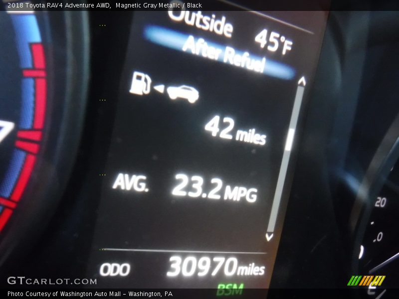 Magnetic Gray Metallic / Black 2018 Toyota RAV4 Adventure AWD