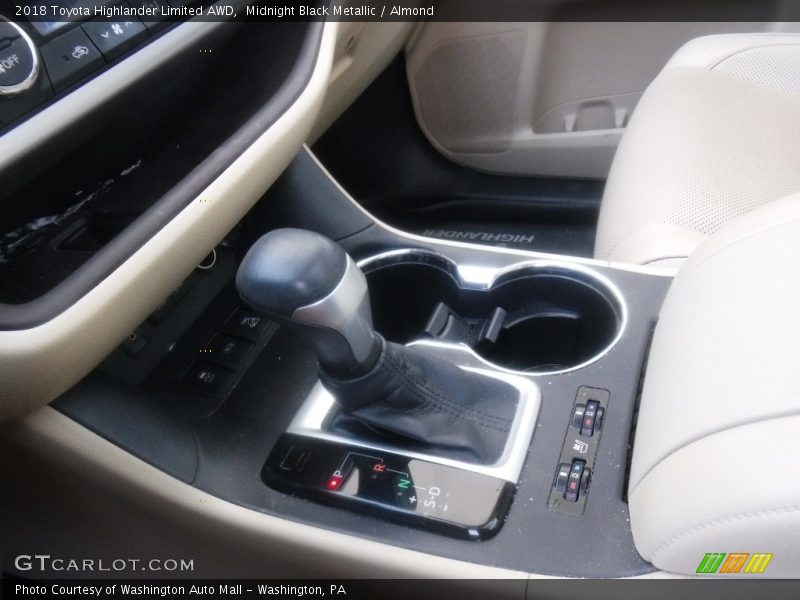 Midnight Black Metallic / Almond 2018 Toyota Highlander Limited AWD