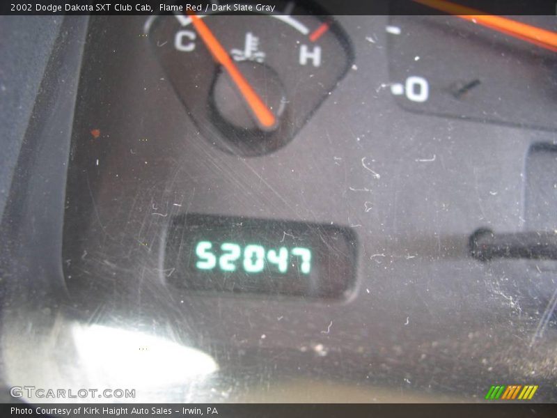 Flame Red / Dark Slate Gray 2002 Dodge Dakota SXT Club Cab