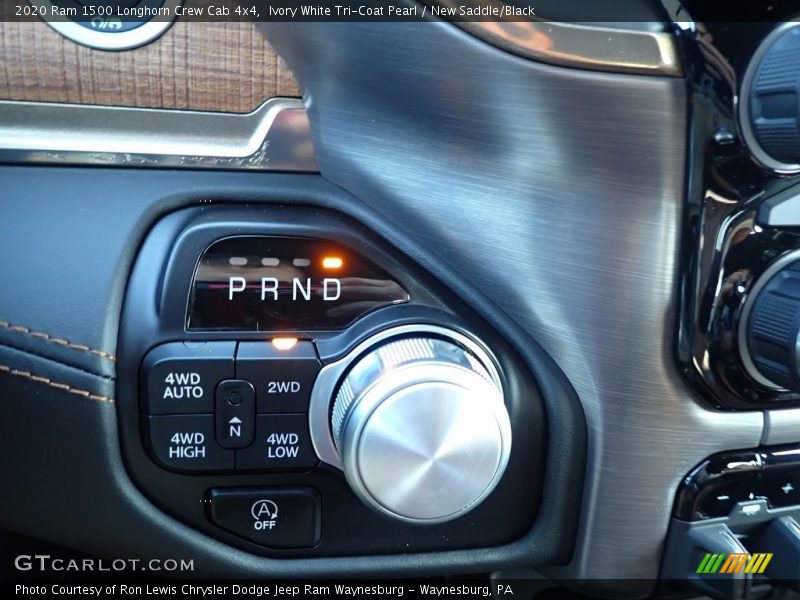 Ivory White Tri-Coat Pearl / New Saddle/Black 2020 Ram 1500 Longhorn Crew Cab 4x4