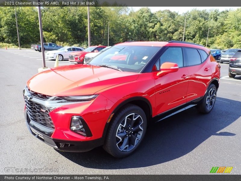 Red Hot / Jet Black 2021 Chevrolet Blazer RS AWD