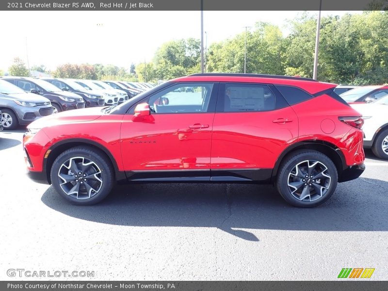 Red Hot / Jet Black 2021 Chevrolet Blazer RS AWD