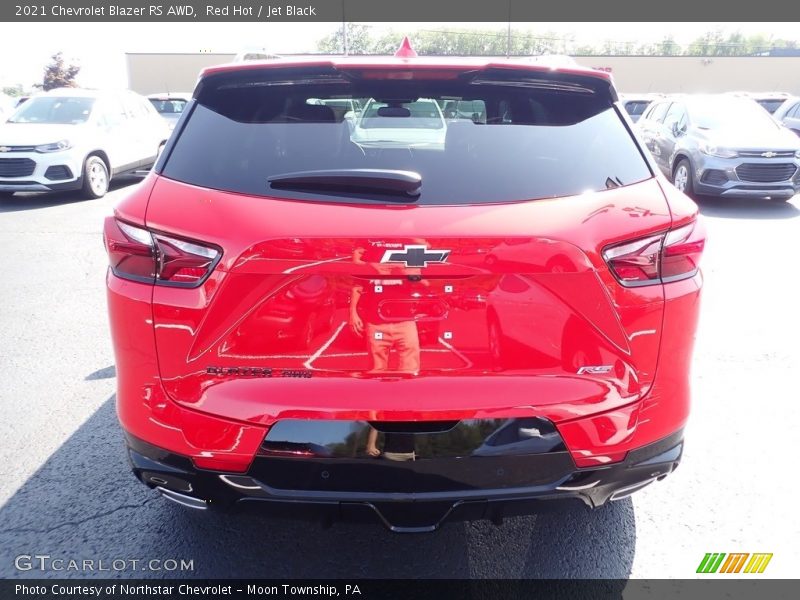 Red Hot / Jet Black 2021 Chevrolet Blazer RS AWD