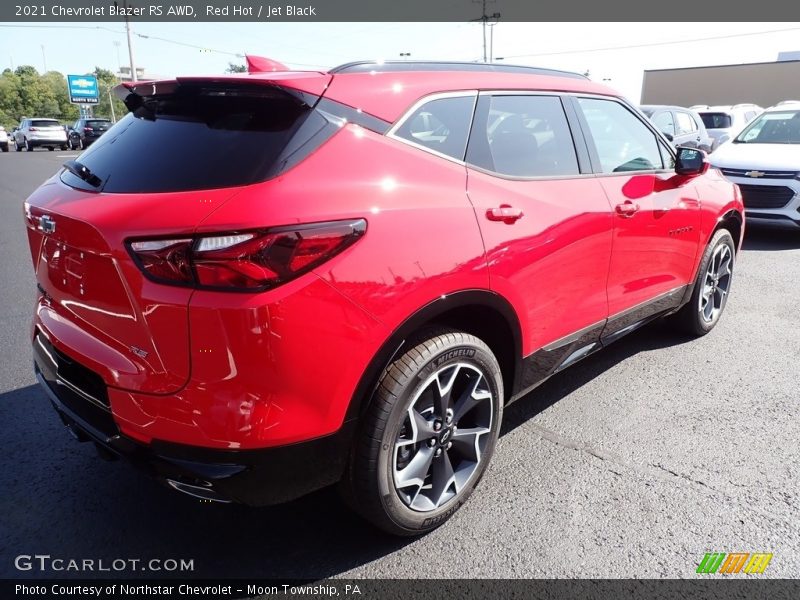 Red Hot / Jet Black 2021 Chevrolet Blazer RS AWD
