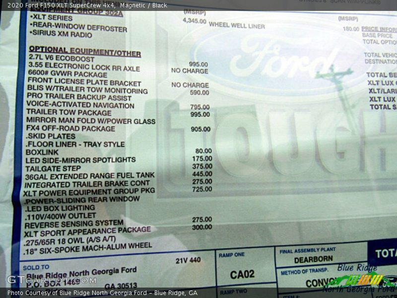 Magnetic / Black 2020 Ford F150 XLT SuperCrew 4x4