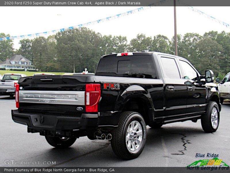 Agate Black / Dark Marsala 2020 Ford F250 Super Duty Platinum Crew Cab 4x4