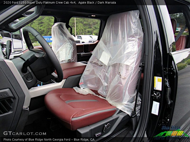 Agate Black / Dark Marsala 2020 Ford F250 Super Duty Platinum Crew Cab 4x4