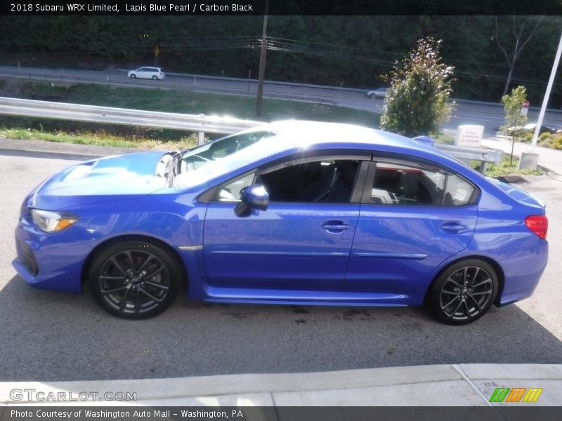 Lapis Blue Pearl / Carbon Black 2018 Subaru WRX Limited