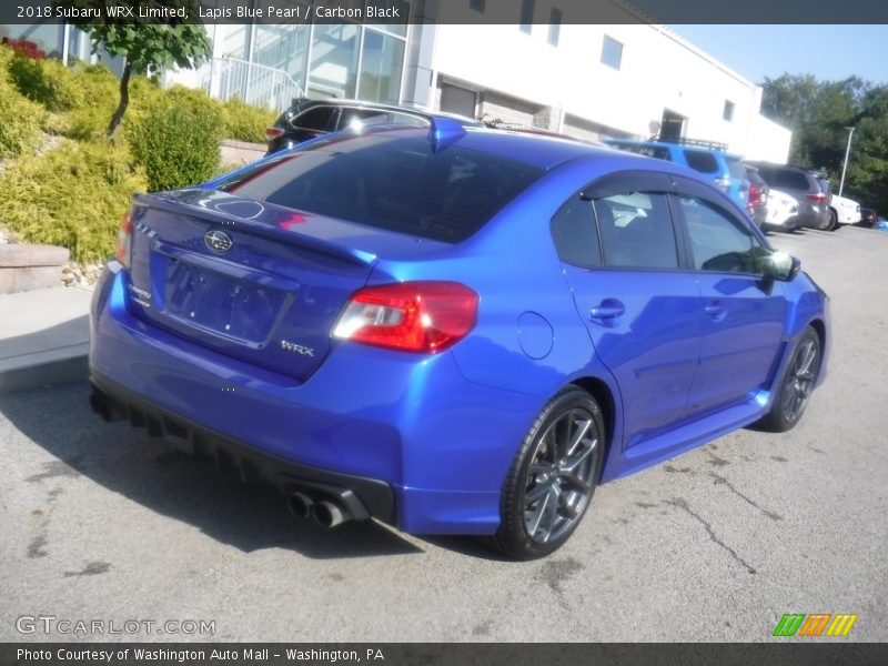 Lapis Blue Pearl / Carbon Black 2018 Subaru WRX Limited