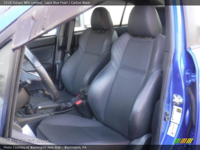 Lapis Blue Pearl / Carbon Black 2018 Subaru WRX Limited