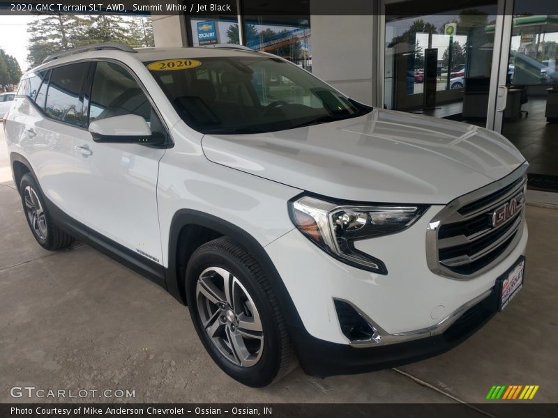 Summit White / Jet Black 2020 GMC Terrain SLT AWD