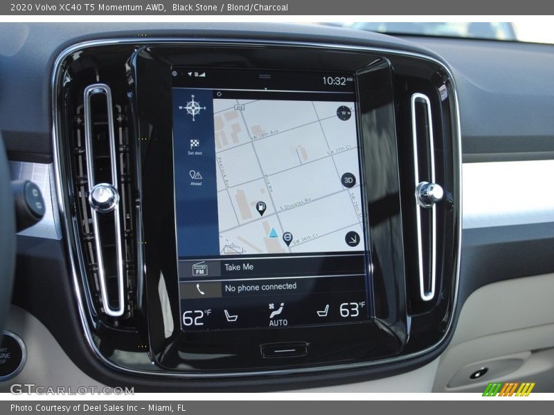 Black Stone / Blond/Charcoal 2020 Volvo XC40 T5 Momentum AWD