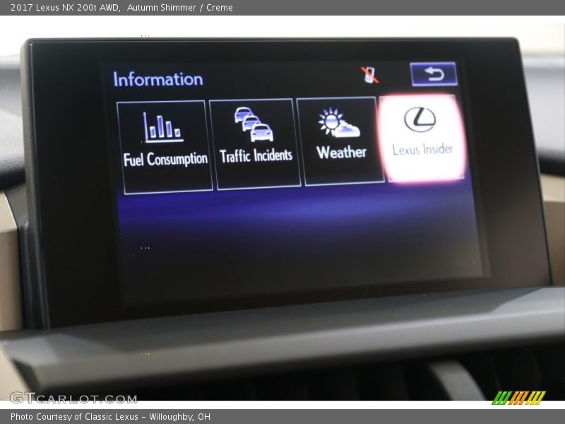 Autumn Shimmer / Creme 2017 Lexus NX 200t AWD
