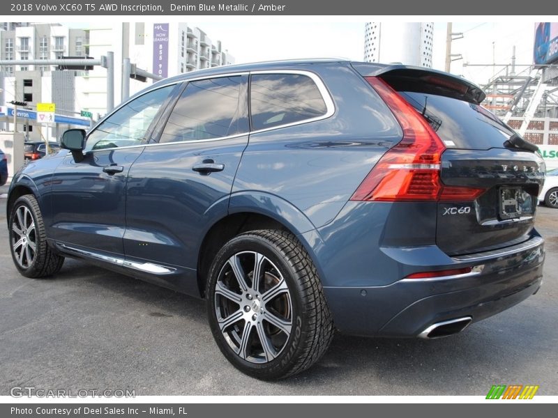 Denim Blue Metallic / Amber 2018 Volvo XC60 T5 AWD Inscription