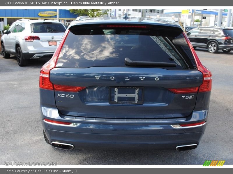 Denim Blue Metallic / Amber 2018 Volvo XC60 T5 AWD Inscription