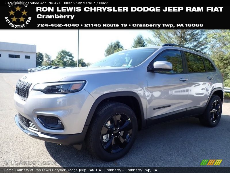 Billet Silver Metallic / Black 2020 Jeep Cherokee Altitude 4x4