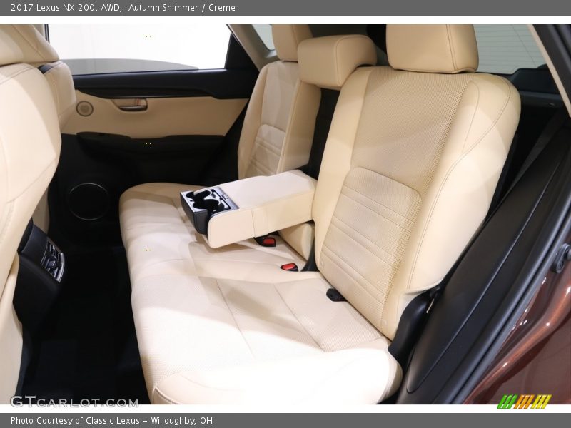 Rear Seat of 2017 NX 200t AWD