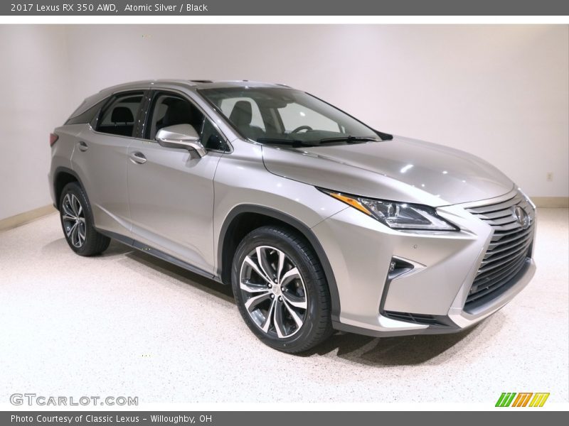 Atomic Silver / Black 2017 Lexus RX 350 AWD