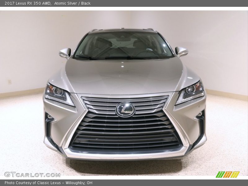 Atomic Silver / Black 2017 Lexus RX 350 AWD