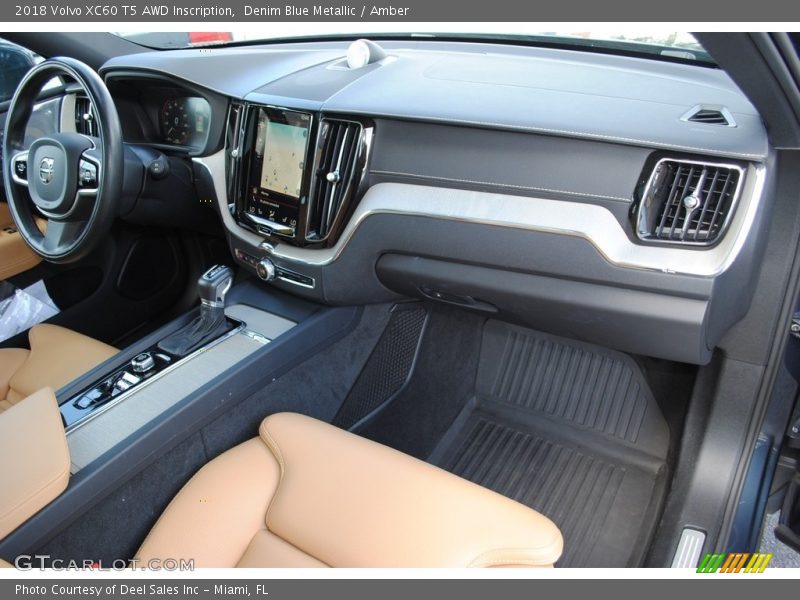 Denim Blue Metallic / Amber 2018 Volvo XC60 T5 AWD Inscription