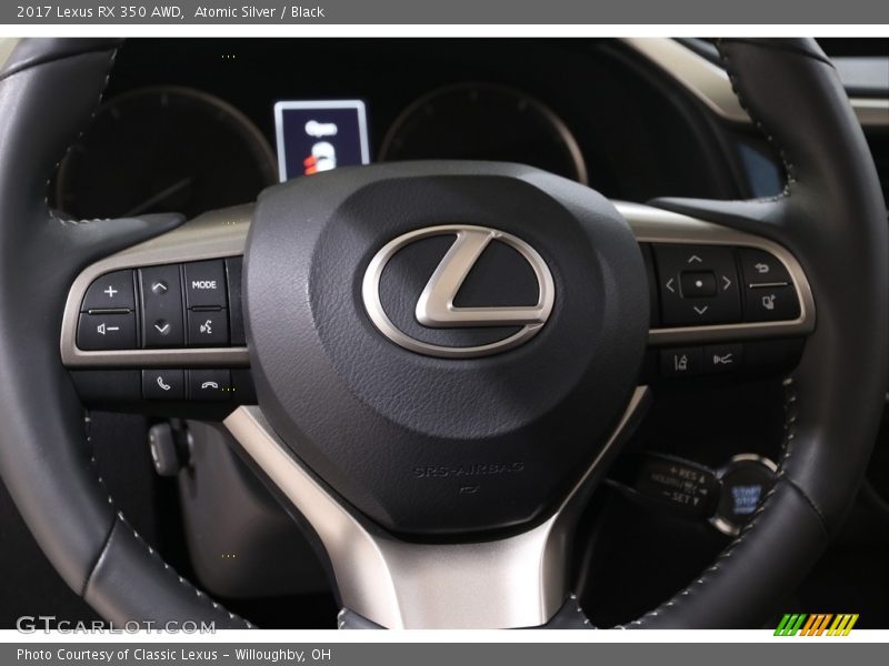 Atomic Silver / Black 2017 Lexus RX 350 AWD