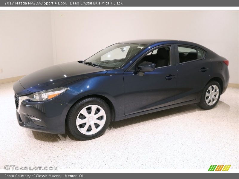 Deep Crystal Blue Mica / Black 2017 Mazda MAZDA3 Sport 4 Door