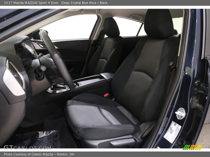 Deep Crystal Blue Mica / Black 2017 Mazda MAZDA3 Sport 4 Door