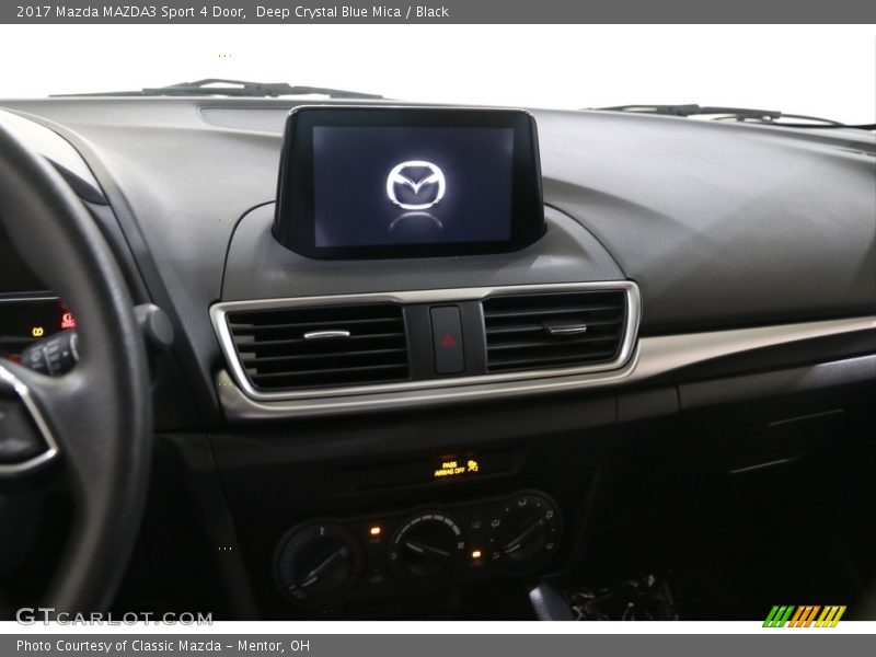 Deep Crystal Blue Mica / Black 2017 Mazda MAZDA3 Sport 4 Door