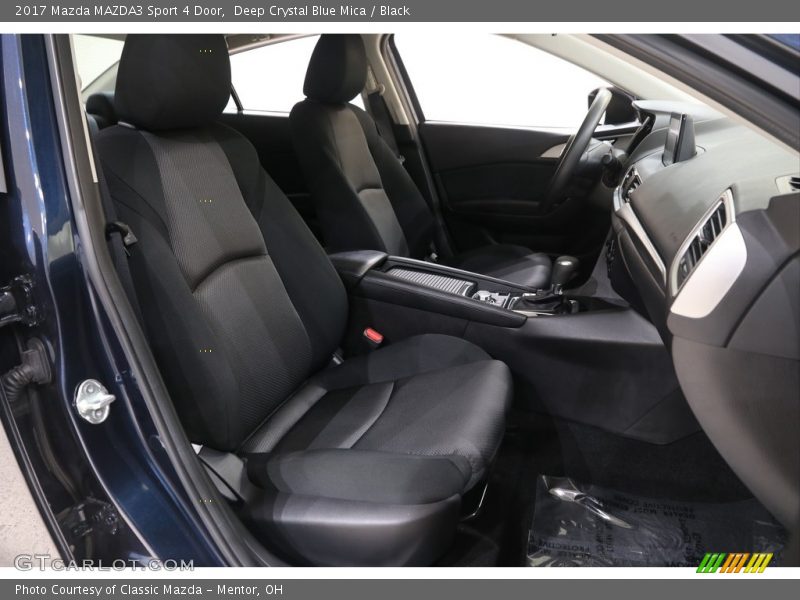 Deep Crystal Blue Mica / Black 2017 Mazda MAZDA3 Sport 4 Door