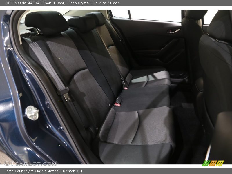 Deep Crystal Blue Mica / Black 2017 Mazda MAZDA3 Sport 4 Door