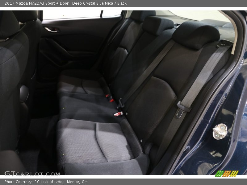 Deep Crystal Blue Mica / Black 2017 Mazda MAZDA3 Sport 4 Door