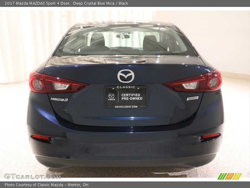 Deep Crystal Blue Mica / Black 2017 Mazda MAZDA3 Sport 4 Door