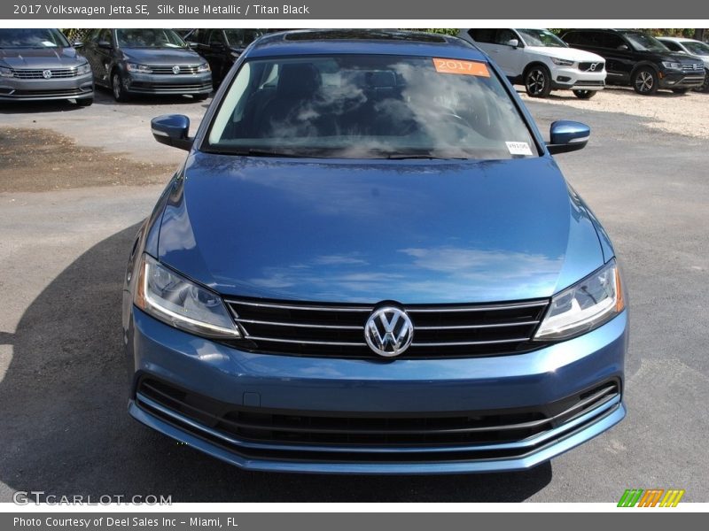 Silk Blue Metallic / Titan Black 2017 Volkswagen Jetta SE