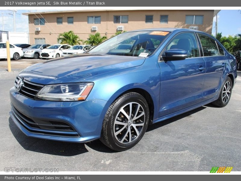 Silk Blue Metallic / Titan Black 2017 Volkswagen Jetta SE