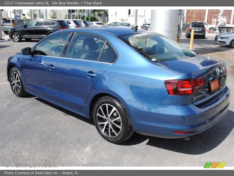 Silk Blue Metallic / Titan Black 2017 Volkswagen Jetta SE